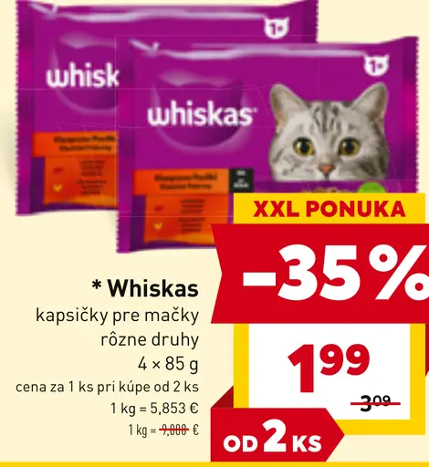 Whiskas Kapsičky pre mačky
