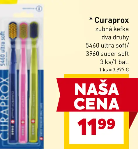 Curaprox zubná kefka ultra soft, super soft