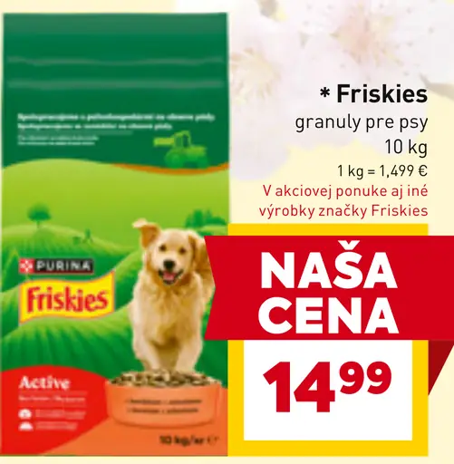 Friskies granuly pre psy