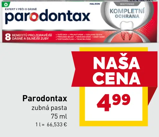 Parodontax zubná pasta Kompletní ochrana