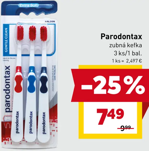 Parodontax zubná kefka