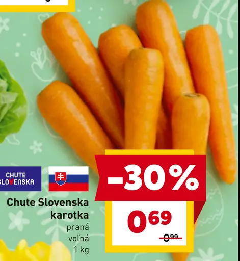 Chute Slovenska karotka praná voľná