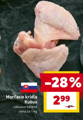 Morčacie krídla Kubus vákuovo balené