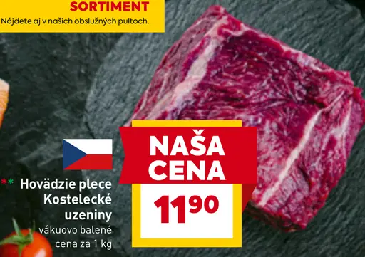 Hovädzie plece vákuovo balené