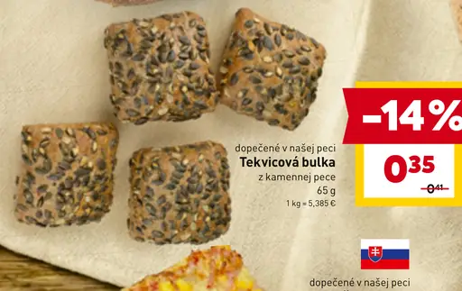 Tekvicová bulka z kamennej pece