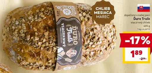 Duro Trulo viaczrnný chlieb