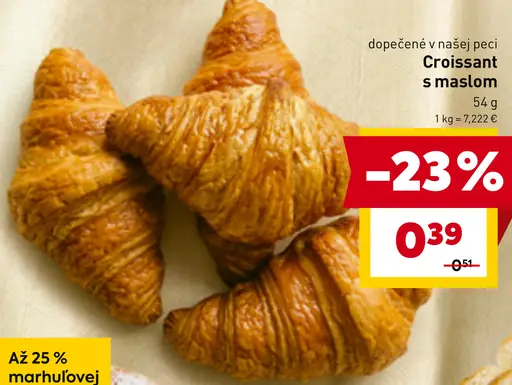 BILLA Croissant s maslom