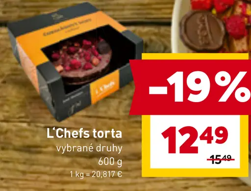 L’Chefs torta vybrané druhy