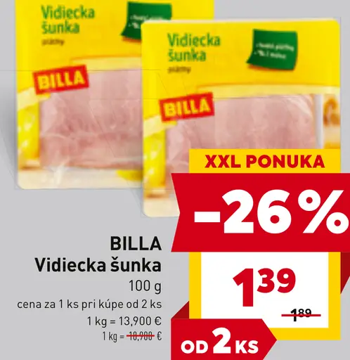 Billa Vidiecka šunka