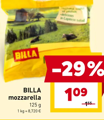 BILLA mozzarella