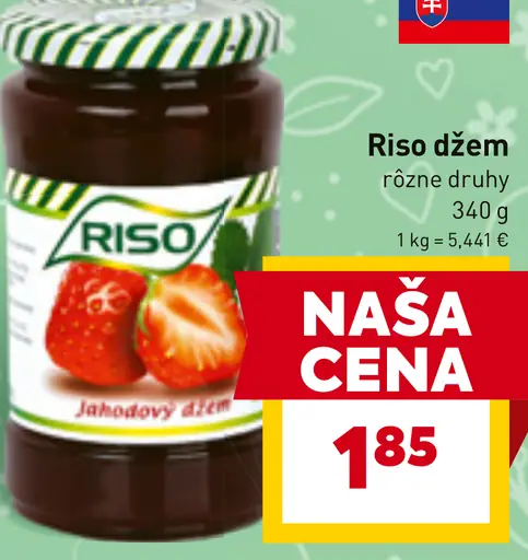 Riso džem rôzne druhy