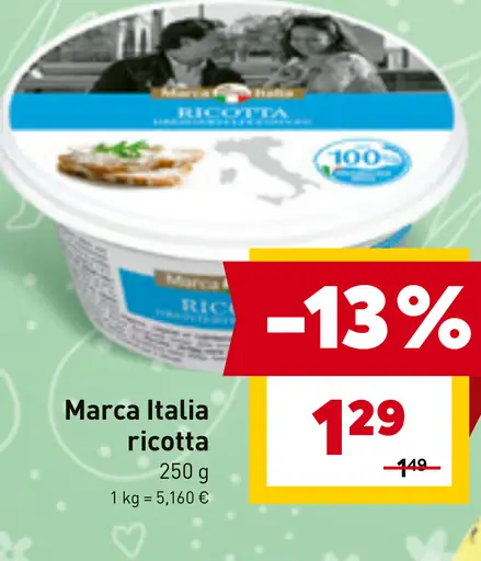 Marca Italia ricotta