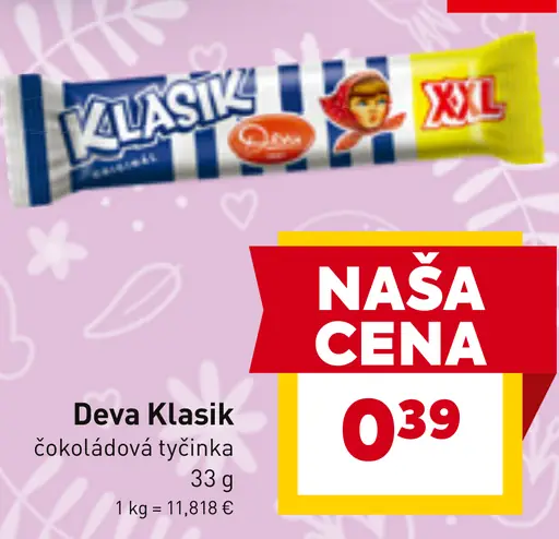 Deva Klasik čokoládová tyčinka