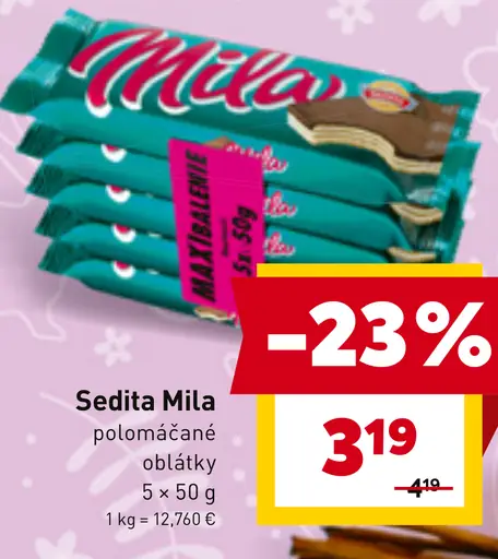 Sedita Mila polomáčané oblátky