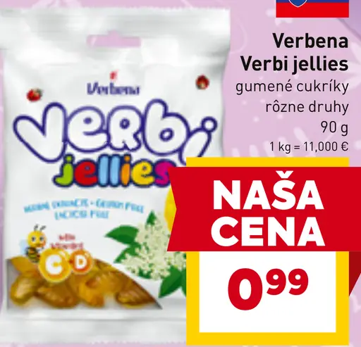 Verbena Verbi jellies gumové cukríky