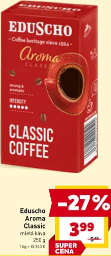 Eduscho Aroma Classic pražená mletá káva