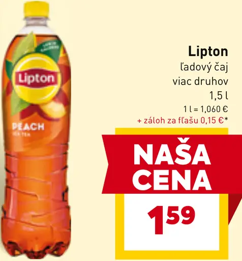 Lipton Ice Tea ľadový čaj s príchuťou broskyne