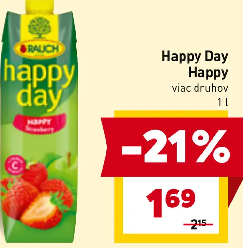 Rauch Happy Day Brusnicový nápoj