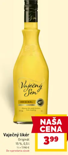 Vaječný Sen vaječný likér Original