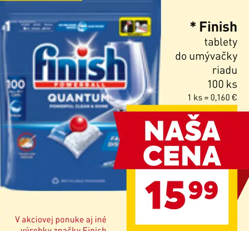 Finish Tablety do umývačky riadu