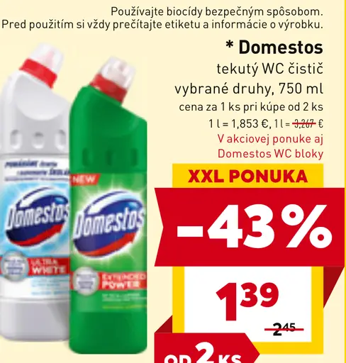 Domestos WC čistič