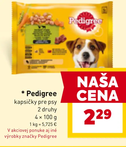 Pedigree kapsičky pre psy