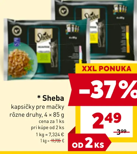 Sheba kapsičky pre mačky