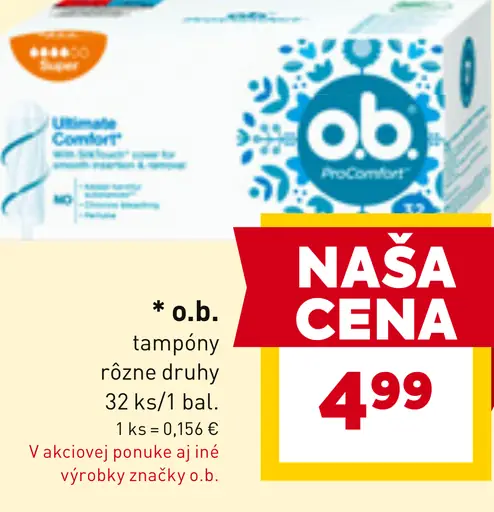 O.b. tampóny