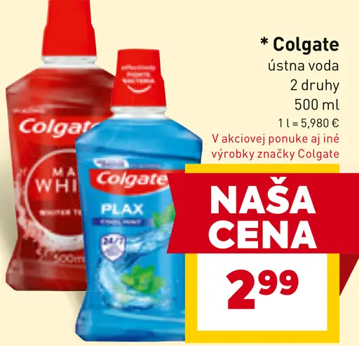 Colgate ústna voda