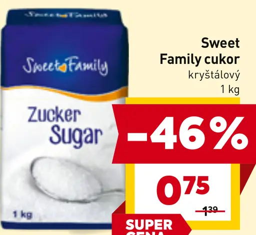 Sweet Family cukor kryštálový