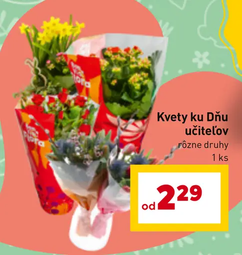 Kvety ku Dňu učiteľov rôzne druhy