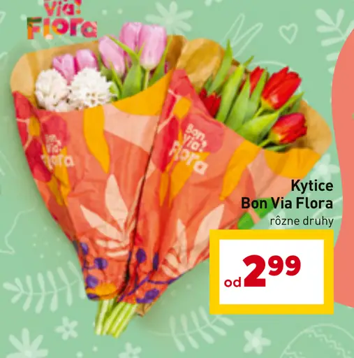 Kytice Bon Via Flora rôzne druhy