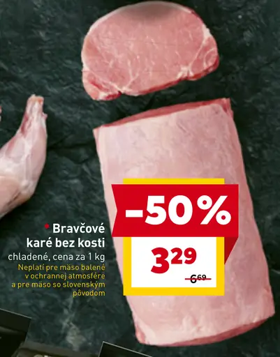 Bravčové karé bez kosti chladené