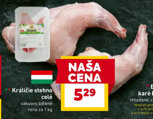 Králčie stehno celé vákuovo balené