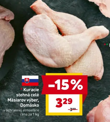 Kuracie stehná celé Mäsiarov výber, Domäsko