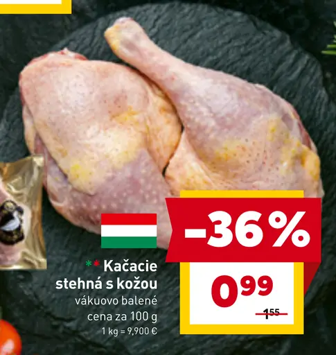 Kačacie stehná s kožou