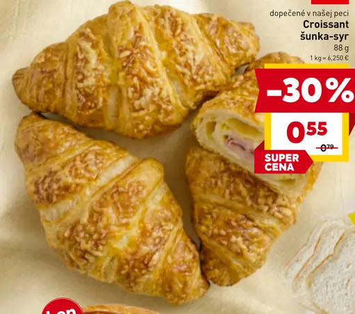 BILLA Croissant šunka syr