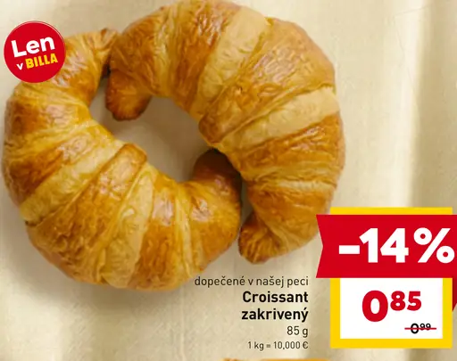 Billa Croissant zakrivený