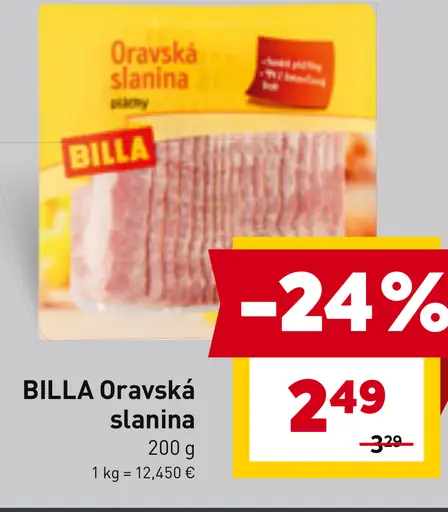 BILLA Oravská slanina