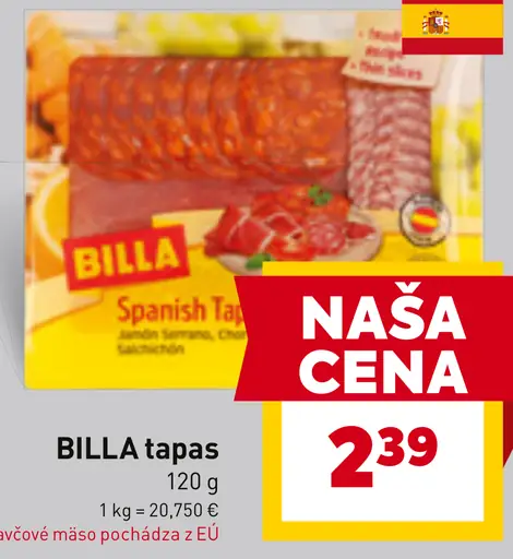 BILLA tapas Spanish Taste