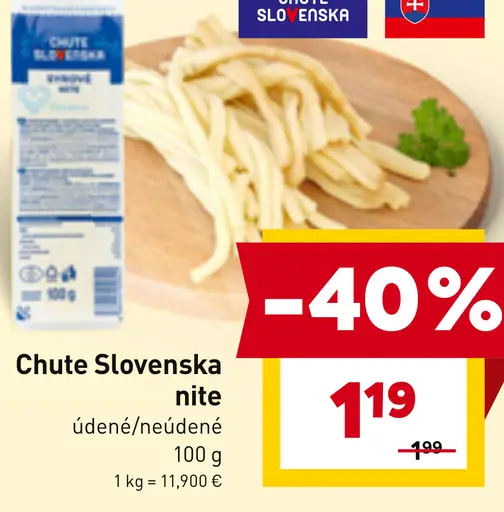 Chute Slovenska nite údené, neúdené