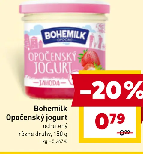 Bohemilk Opočenský jogurt smetanový