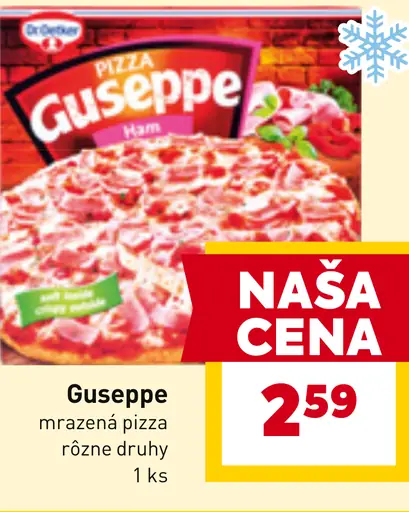 Giuseppe mrazená pizza