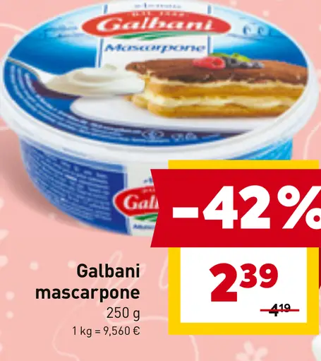 Galbani mascarpone čerstvý syrový krém