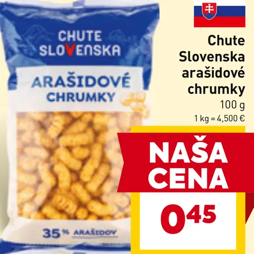 Chute Slovenska arašídové chrumky