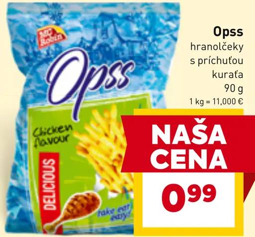 Opss hranolčeky s príchuťou kurčaťa