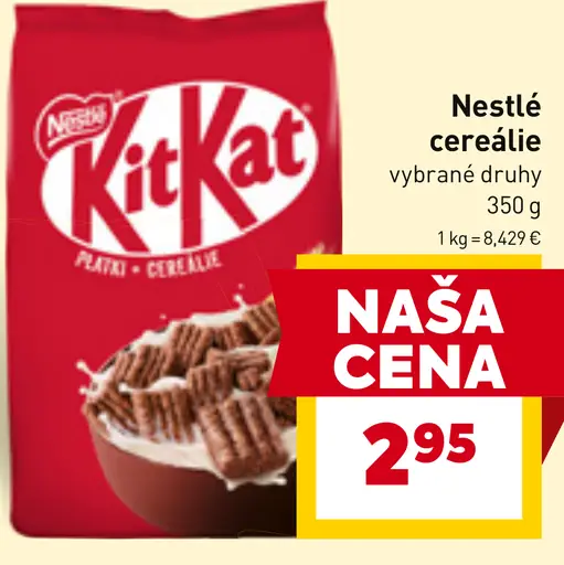 Nestlé cereálie KitKat vybrané druhy