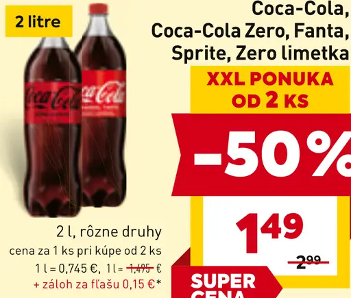 Coca-Cola, Coca-Cola Zero, Sprite, Fanta