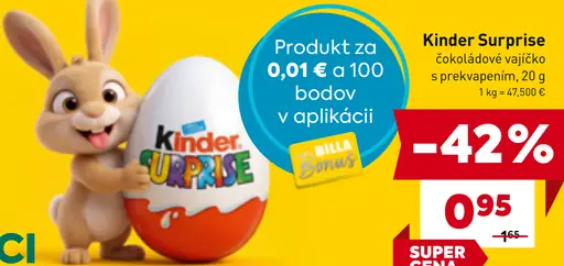 Kinder Surprise čokoládové vajíčko