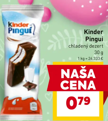 Kinder Pingui chladený dezert